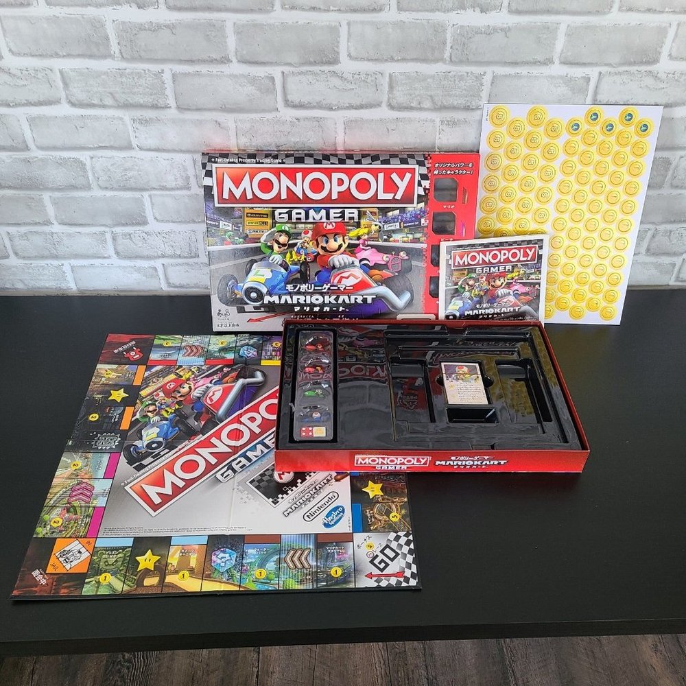 Hasbro Monopoly Gamer Edition Mario Kart Board Game Japanese Complete Unused